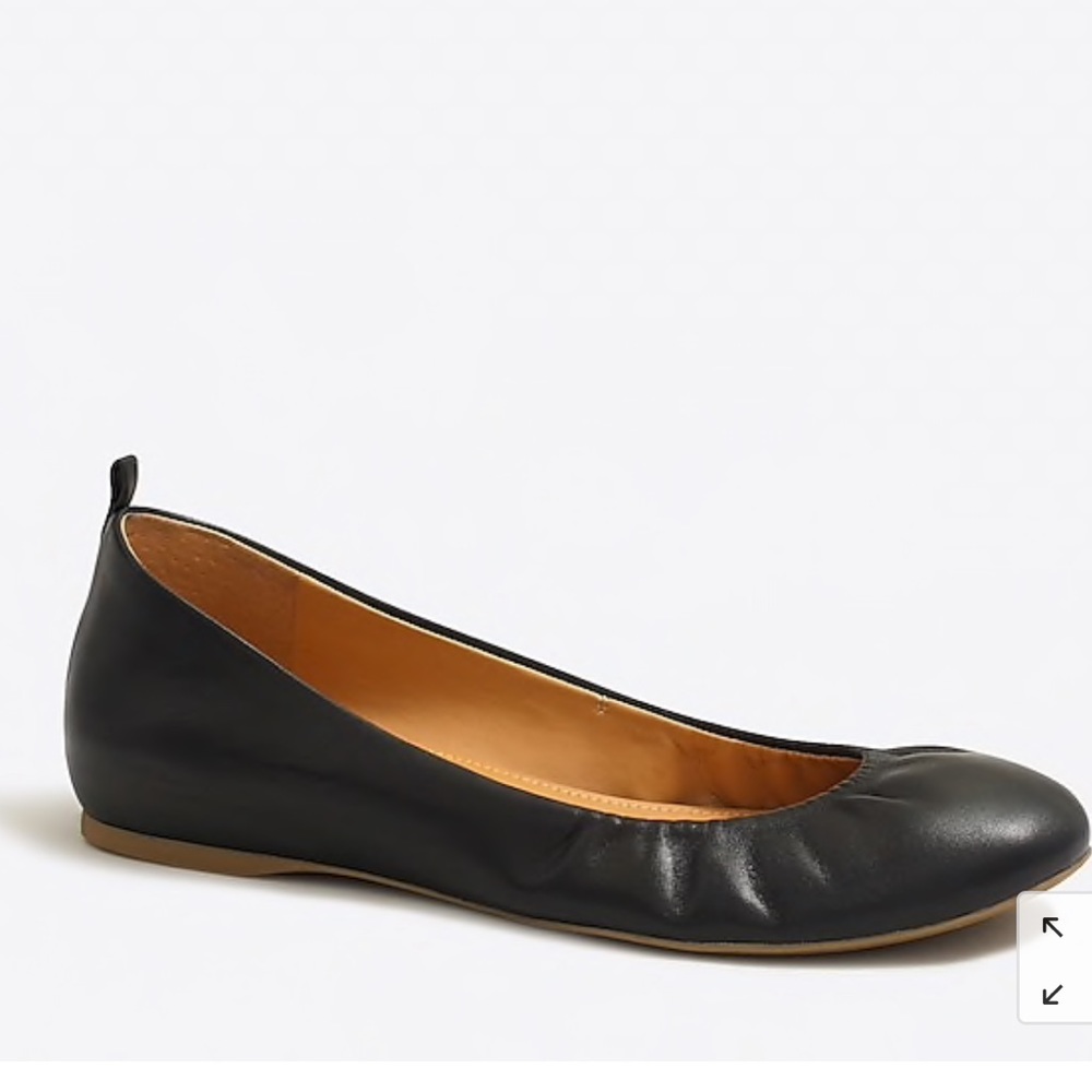 Jcrew Anya Leather Ballet Flat